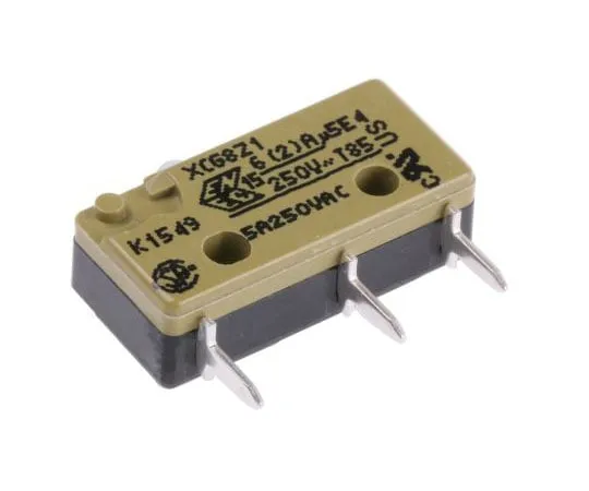 63-7567-09 NO/NC Plunger Microswitch, 6 A @ 250 V ac XCG8-Z1