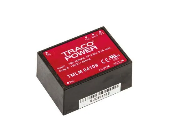 63-7725-49　TRACOPOWER 4W 1 Output Embedded Switch Mode Power Supply SMPS, 444mA, 9V dc Encapsulated　TMLM 04109