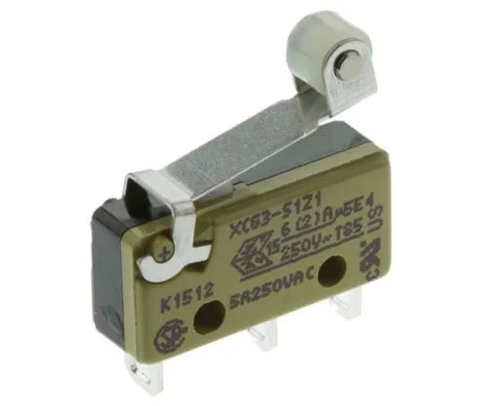 63-7567-07 SPDT-NO/NC Roller Lever Microswitch, 6 A @ 250 V ac XCG3-S1-Z1
