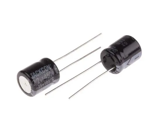 63-7738-42 RS PRO 2.2μF 450V dc Aluminium Electrolytic Capacitor, Through Hole 10 (Dia.) x 12mm +105°C 10mm 5mm 12mm 711-2107