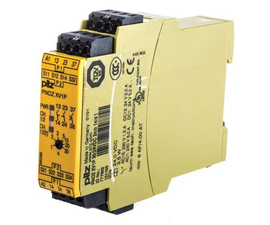 63-7583-11 Pilz PNOZ XV1P 24 V dc Safety Relay Single or Dual Channel With 2 Safety Contacts 777602