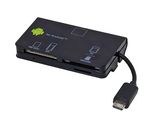 67-7766-25 MicroUSB Multi Card Reader for Android 52 Supports Media Black CRW-M5M57BK