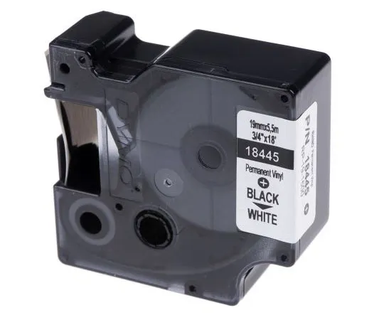 63-7571-23 Dymo Black on White Label Printer Tape, 19 mm Width, 5.5 m Length S0718620