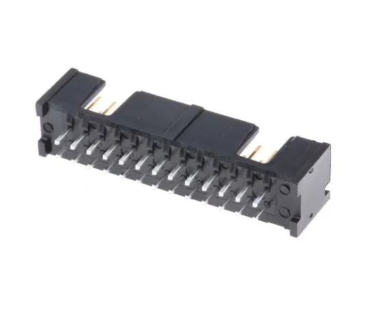 63-7553-96 TE Connectivity AMP-LATCH Series, 2.54mm Pitch, 26 Way 2 Row Shrouded Straight PCB Header, Through Hole 5103308-6