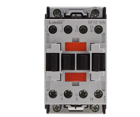 63-7690-93 Lovato 3 Pole Contactor, 12 A, 110 V ac Coil, Orange, 3NO, 5.5 kW BF1210A110
