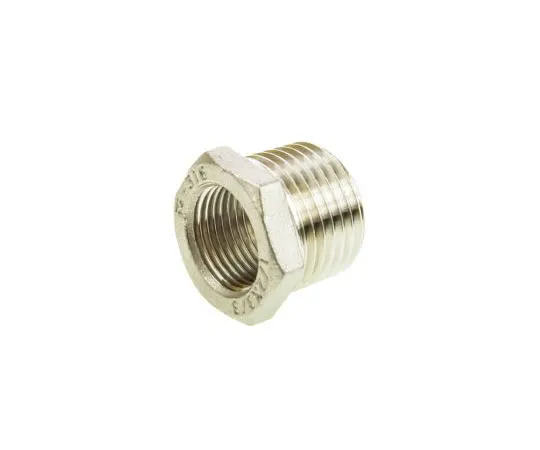 63-7592-24 RS PRO Stainless Steel Hexagon Bush 1/2in R(T) Male x 3/8in G(P) Female 0.87in 499-3445