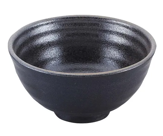 63-7196-83 Japanese tableware collection black Iga fuki maru bowl 8181730