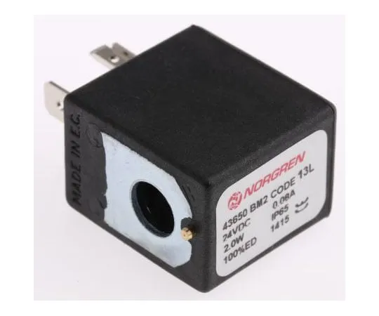 63-7638-16 IMI Norgren 24V dc 2W Replacement Solenoid Coil, Compatible With V60, V61, V62, V63 V10626-A13L