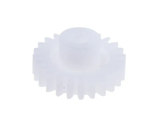 63-7607-66 RS PRO POM 24 Teeth Spur Gear, 24mm Pitch Diam. , 11.7mm Hub Diam. , 5mm Bore Diam. 521-7512