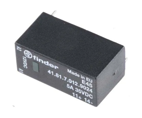 63-7730-43 Finder 5 A SPNO Solid State Relay, DC, PCB Mount, 24 V dc Maximum Load 41.81.7.012.9024
