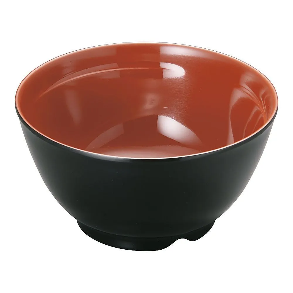 62-6853-50 New Melamine Soup Bowl (Outside Kurouchi Shu) M-354