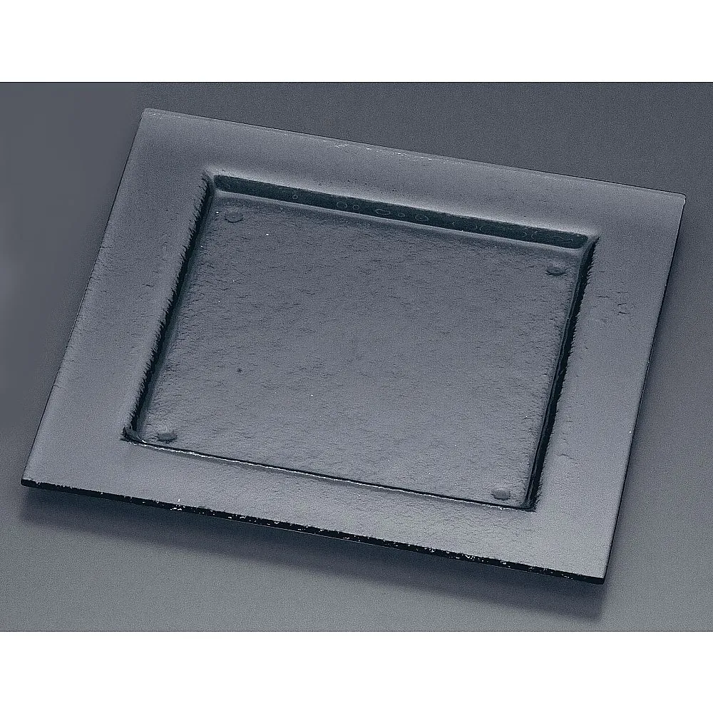 62-6835-56 Tiger Glass Square Plate 320 161-192 01 Gray