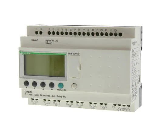 63-7572-48 Schneider Electric Zelio Logic Module, 24 V ac Relay, 16 x Input, 10 x Output With Display SR3B261B