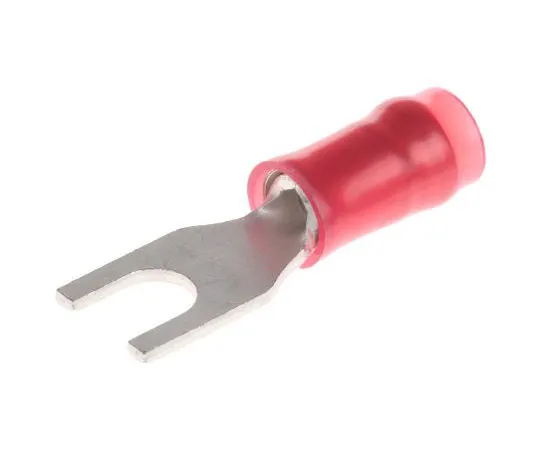 63-7681-37 TE Connectivity PIDG Series Insulated Crimp Spade Connector, 0.3mm² to 1.4mm², 22AWG to 16AWG, M3.5 Stud Size Nylon, Red 34541