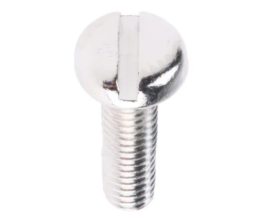 63-7574-16 RS Pro, M3.5 Pan Head, 12mm Brass Slot Nickel Plated0.6 482-8593