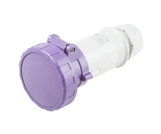 63-7665-59 RS PRO IP66, IP67 Purple Cable Mount 3P Industrial Power Socket, Rated At 16A, 20 → 25 V 668-5398