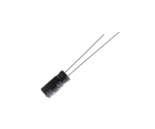 63-7736-74　RS PRO 47μF 25V dc Aluminium Electrolytic Capacitor, Through Hole 5 (Dia.) x 11mm +105°C 5mm 2mm 11mm　170-1190