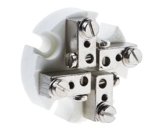 63-7555-58 RS PRO 4 Way Ceramic Terminal Block for *** with Terminal Block Head 455-3918