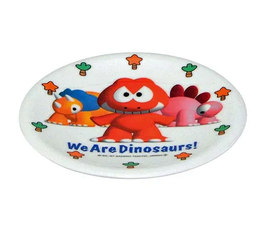 63-7201-70 Melamine Children's Dinosaur Sushi Plate SM-303D 0382430