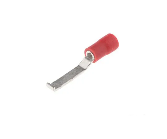 63-7646-34 RS PRO Hooked Insulated Crimp Blade Terminal 16.8mm Blade Length, 0.5mm² to 1.5mm², 22AWG to 16AWG, Red 624-1213