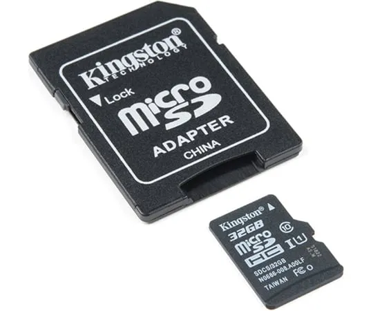 67-0359-07 microSD Card with Adapter-32GB(Class10) COM-14832