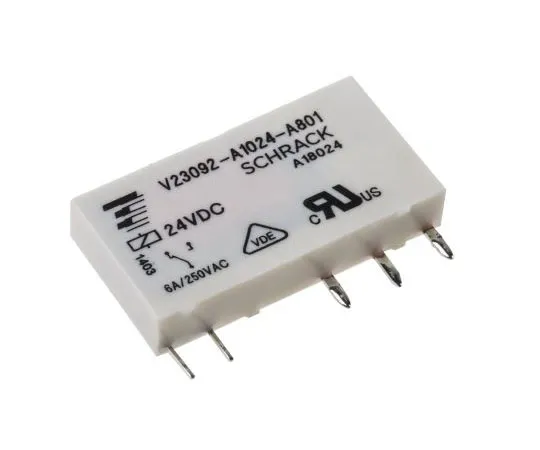 63-7678-86 TE ConnectivitySNR SPDT Non-Latching Relay PCB Mount, 24V dc Coil, 6A V23092-A1024-A801