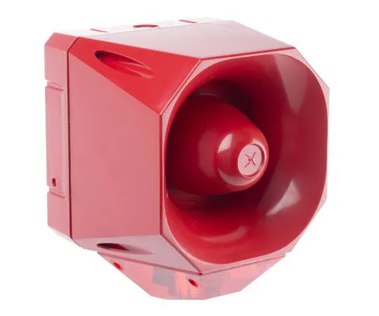 63-7613-32 Asserta Maxi Sounder Beacon, Red LED, 18 → 30 V dc AS/SB/024/R/110/RL