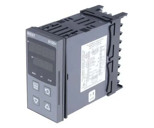 63-7573-53 West Instruments P8100 PID Temperature Controller, 96 x 48 (1/8 DIN)mm, 1 Output Relay, 100 V ac, 240 V ac Supply P8100-2100-0000