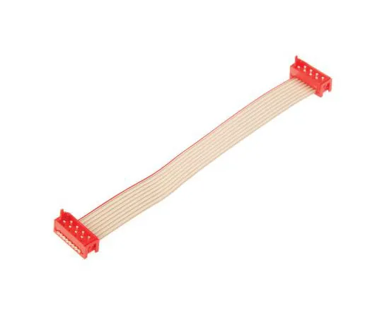 63-7613-91 Flat Serial Cable Assembly 100mm IDC to IDC 8, Ways 1483352-1