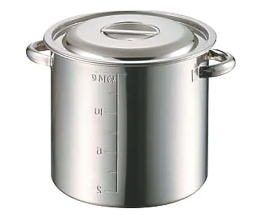 62-8161-65 AG 18-8 Stock Pot with Scale 27 cm (15.0 L) 015150