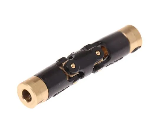 63-7600-83 Huco Universal Joint 111.06.1414, Double, Plain, Bore 3 x 3mm, 35.3mm Length 111.06.1414
