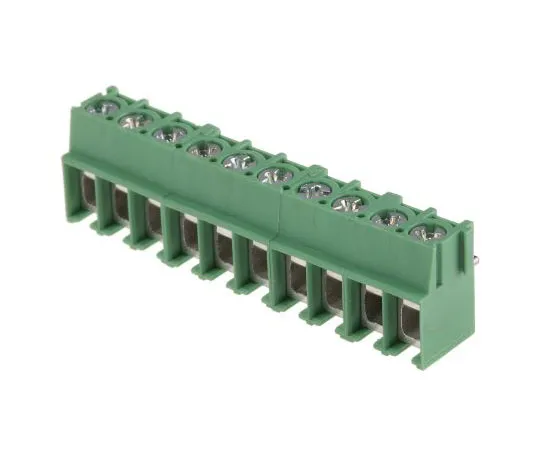 63-7650-89 Phoenix Contact PT 2.5/10-5.0-V PCB Terminal Block, 10 Way/Pole, Screw Terminals, 20 → 10 AWG Through Hole, 1987805