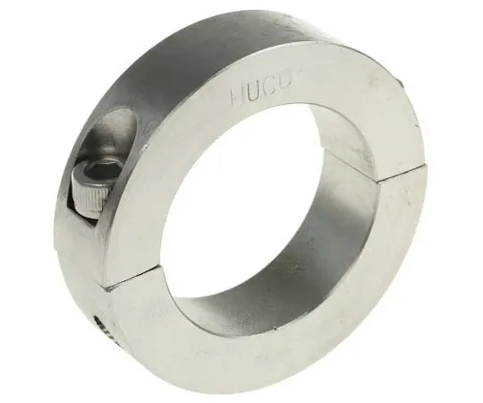 63-7702-67 Huco Collar Two Piece Clamp Screw, Bore 40mm, OD 60mm, W 15mm, Stainless Steel 46202040