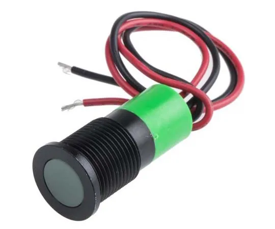 63-7717-95 RS PRO Green Indicator, 24 V dc, 14mm Mounting Hole Size, Lead Wires Termination, IP67 703-9005