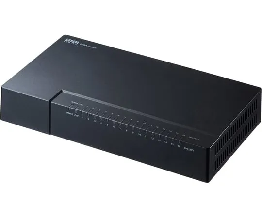 67-9320-98 Gigabit Switching Hub (16 Port, Magnet) LAN-GIGAP1602BK