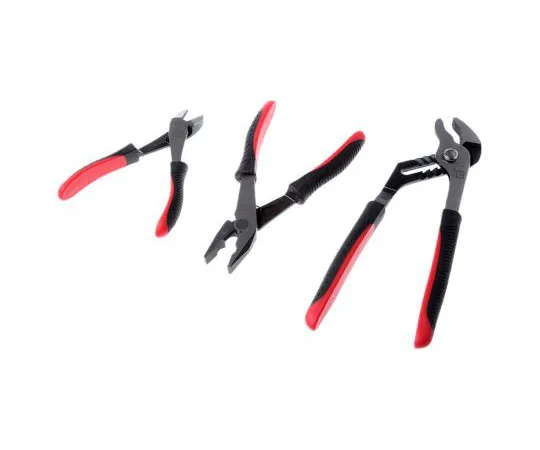 63-7665-97 RS Pro 3 Piece Chrome Nickel Steel Plier Set 668-5893