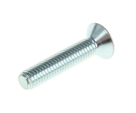 63-7583-66 RS PRO M6 x 30mm Hex Socket Countersunk Screw Bright Zinc Plated Steel 491-5158