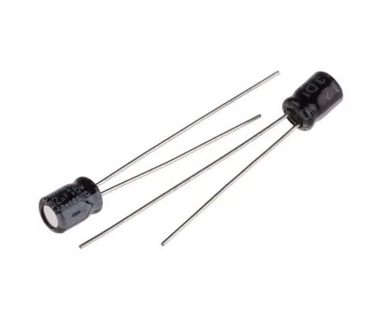 63-7721-08 RS PRO 22μF 16V dc Aluminium Electrolytic Capacitor, Through Hole 4 (Dia.) x 5mm +105°C 4mm 1.5mm 5mm 706-0481