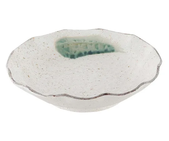 63-7195-98 Japanese tableware collection Fude Oribe Hanagata sashimi bowl 8180860