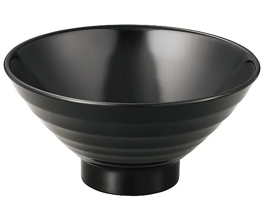 69-5105-16 Melamine Japanese Cake Rice Bowl Body BL-4 Black 1279300