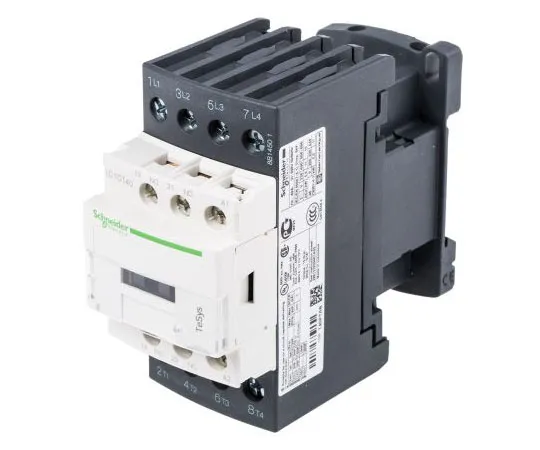 63-7554-69 Schneider Electric 4 Pole Contactor, 40 A, 230 V ac Coil, TeSys D, 4NO LC1DT40P7