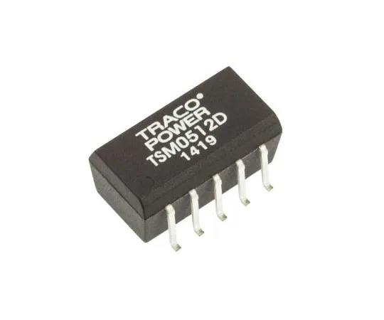 63-7599-46 TRACOPOWER TSM 1W Isolated DC-DC Converter Surface Mount, Voltage in 4.5 → 5.5 V dc, Voltage out ±12V dc TSM 0512D