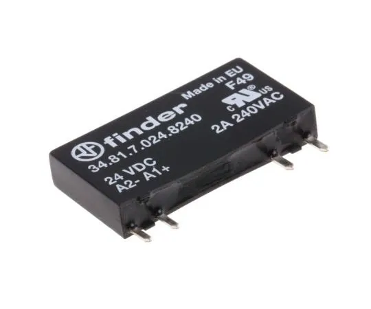63-7615-61 Finder 2 A SPNO Solid State Relay, Zero Crossing, PCB Mount, 240 V ac Maximum Load 34.81.7.024.8240