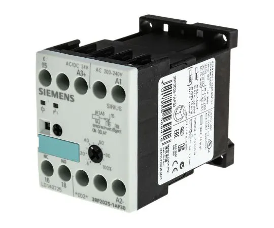 63-7566-38 Siemens ON Delay Single Timer Relay, Screw, 0.05 → 100 h, 0.05 → 100 min, 0.05 → 100 s, SPDT, 1 3RP2025-1AP30