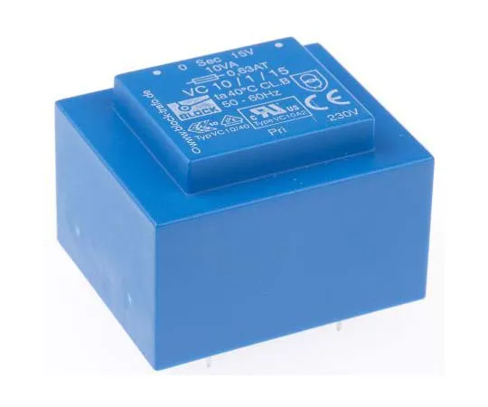 63-7770-62　15V ac 1 Output Through Hole PCB Transformer, 10VA　VC 10/1/15