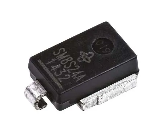 63-7797-12　Vishay SM8S24AHE3/2D, Dual-Element Uni-Directional TVS Diode, 6600W, 2-Pin DO-218AB　SM8S24AHE3/2D