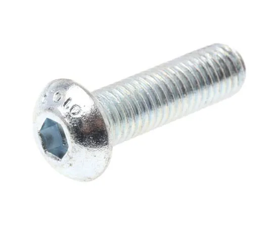 63-8028-39　RS PRO M10 x 35mm Hex Socket Button Screw Bright Zinc Plated Steel　822-9228