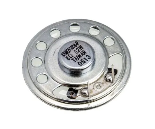 63-7959-17　Kingstate 8Ω 0.2W Miniature Speaker 50mm Dia. 50 x 9mm (LxWxD)　KSMG50008-P