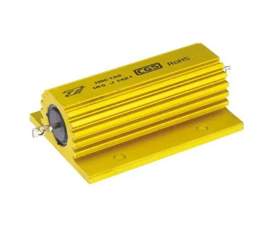 63-7758-66　TE Connectivity HSC100 Series Aluminium Ho***d Solder Lug Wirewound Wire Wound Fixed Resistor, 1Ω ±5% 100W　HSC1001R0J
