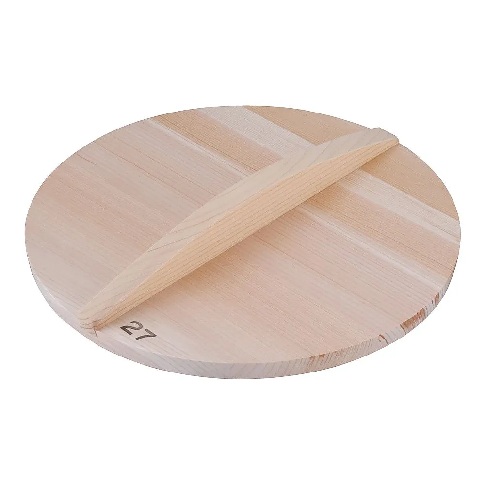 62-6342-18　Thick Sawara Wooden Cover for 27 cm